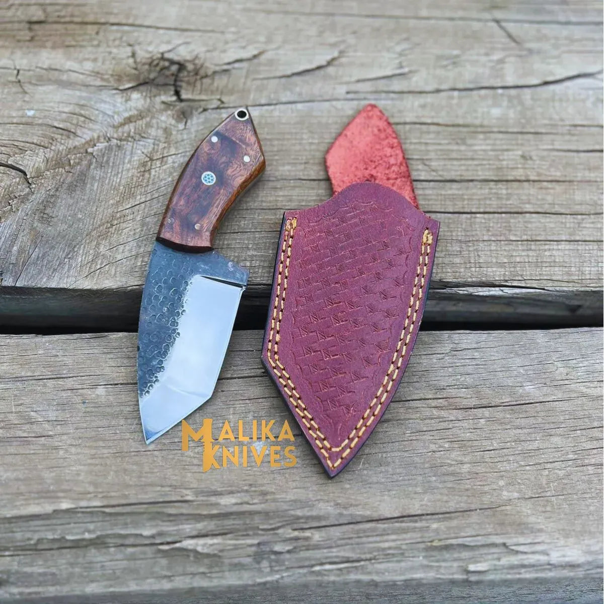 MALIKA KNIVES simple Compact Urban Skinner Knife: The Ultimate EDC Tool for Modern City Survival-0029