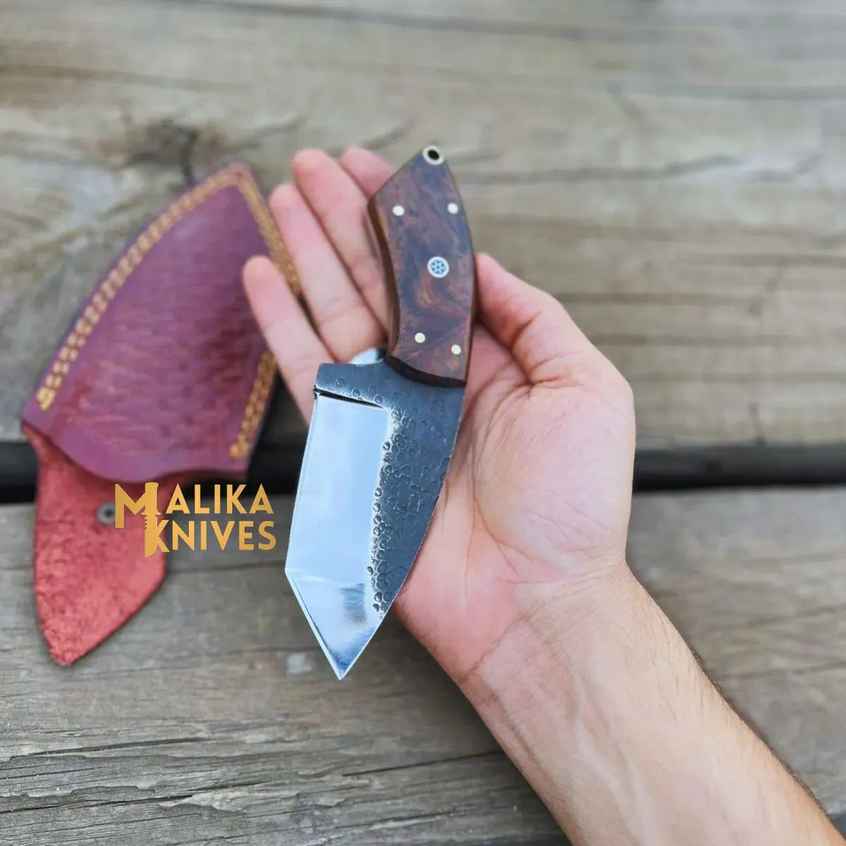 MALIKA KNIVES simple Compact Urban Skinner Knife: The Ultimate EDC Tool for Modern City Survival-0029