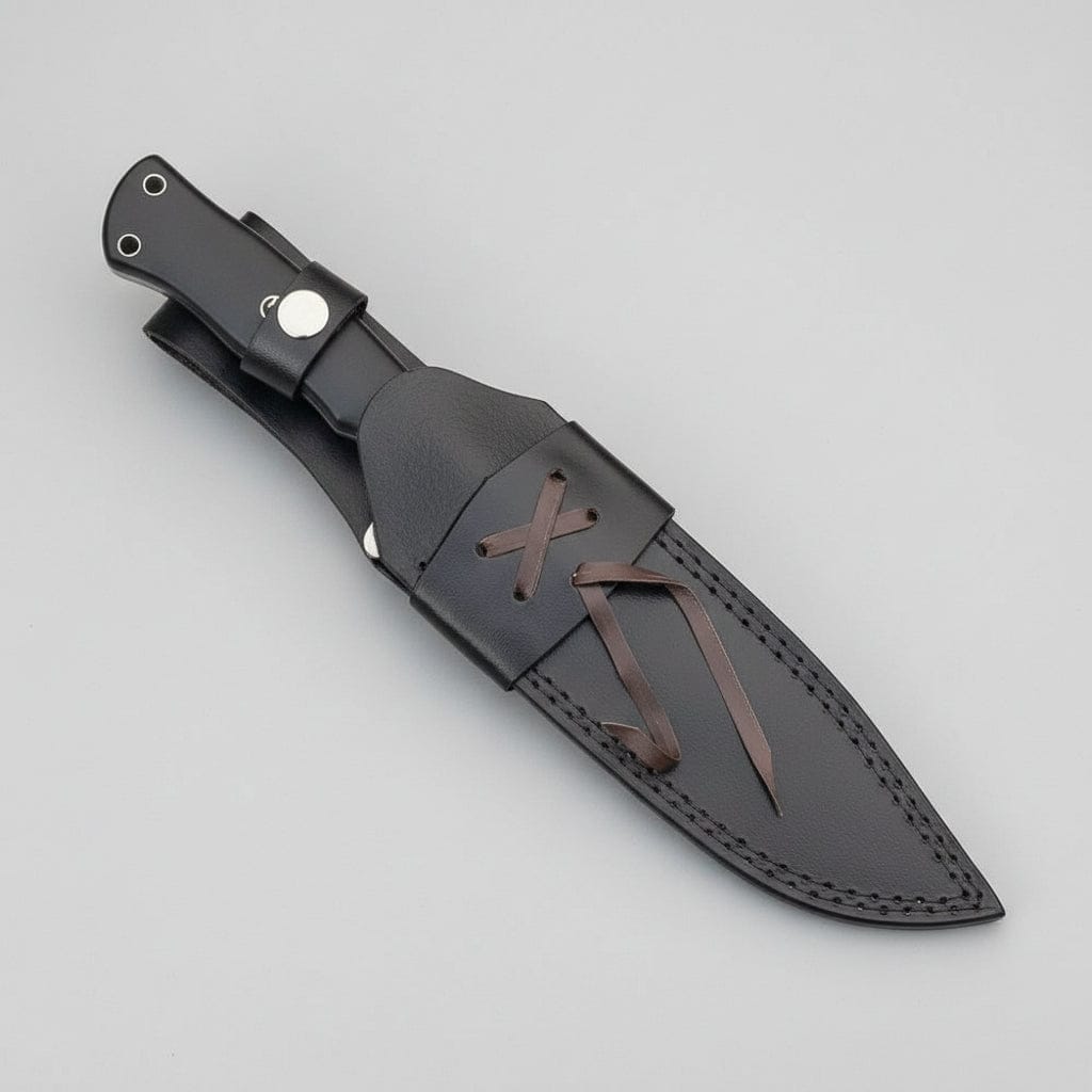 MALIKA KNIVES simple Drop Point Bowie Knife D2 Steel G10 Handle