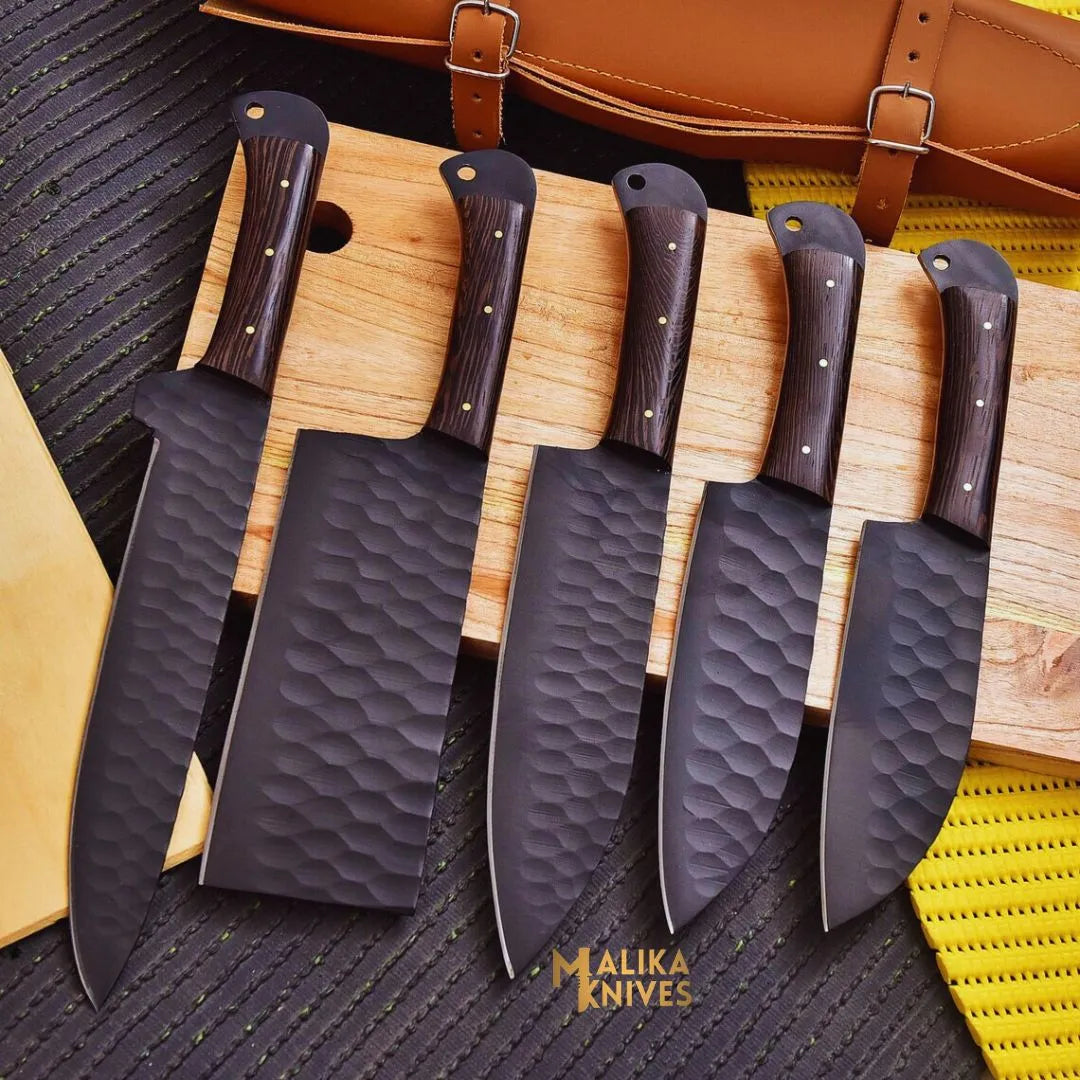 MALIKA KNIVES simple EDC kitchen knife set for home chefs-0210