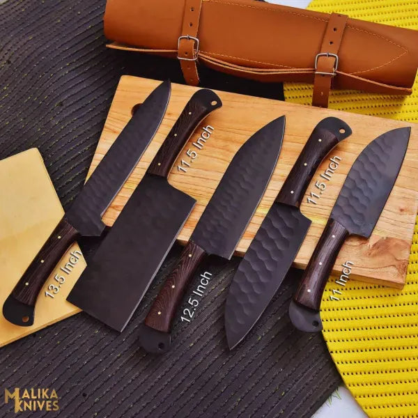 MALIKA KNIVES simple EDC kitchen knife set for home chefs-0210