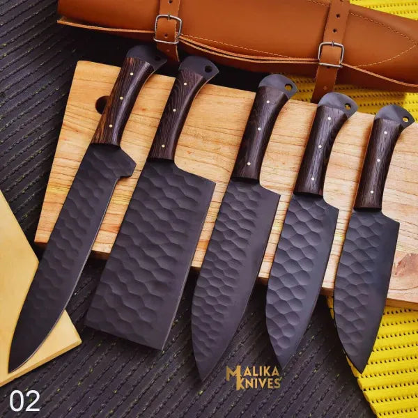 MALIKA KNIVES simple EDC kitchen knife set for home chefs-0210