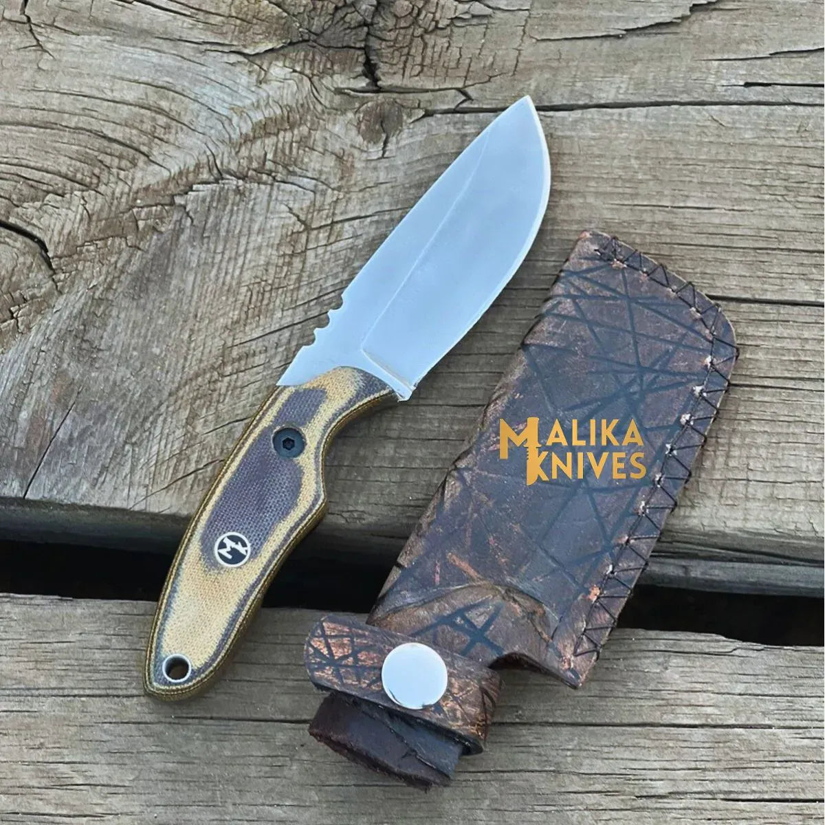 MALIKA KNIVES simple Handmade 3-Pointer EDC Knife: Unmatched Quality for Everyday Carry-0033