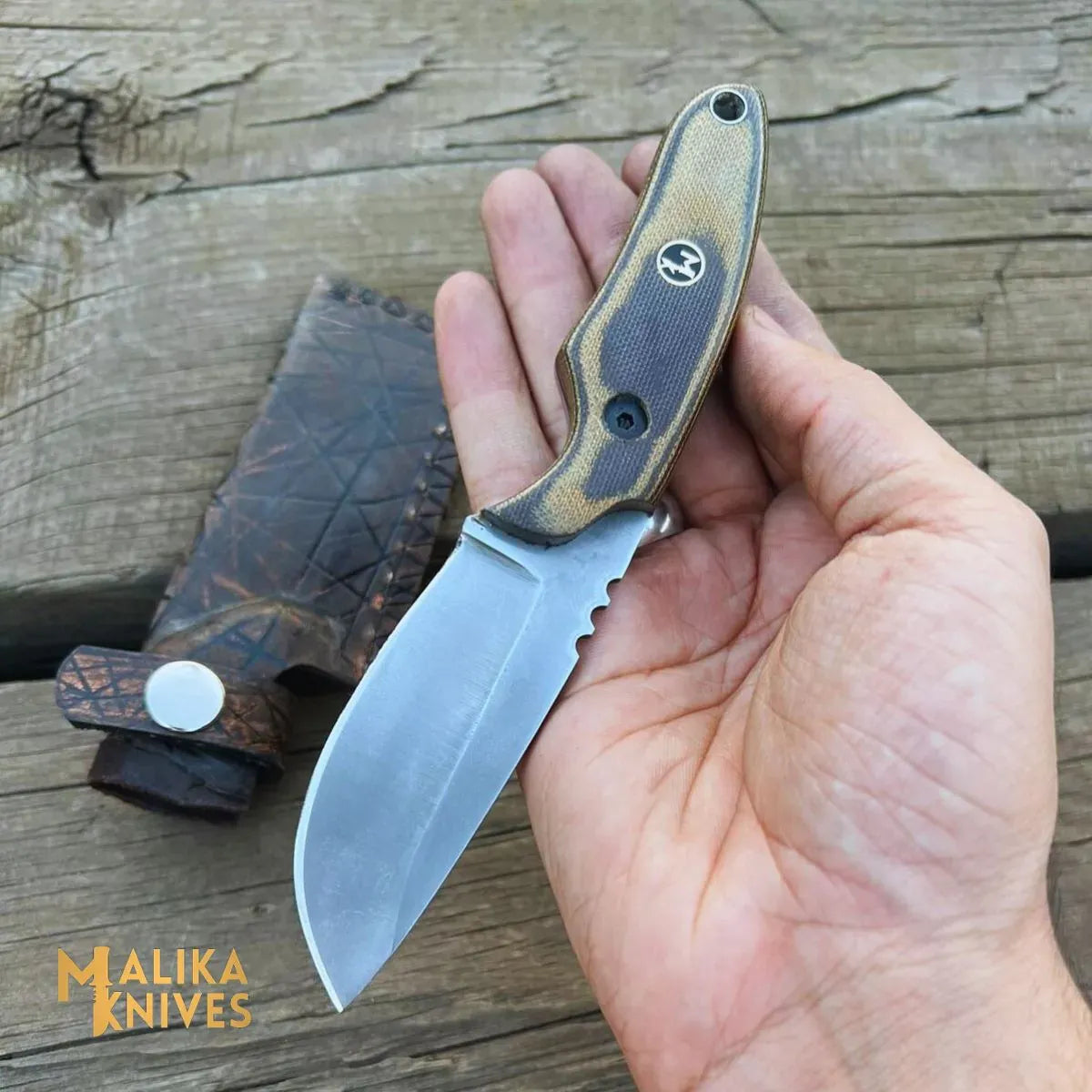 MALIKA KNIVES simple Handmade 3-Pointer EDC Knife: Unmatched Quality for Everyday Carry-0033