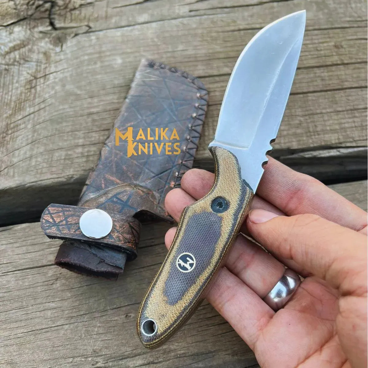 MALIKA KNIVES simple Handmade 3-Pointer EDC Knife: Unmatched Quality for Everyday Carry-0033