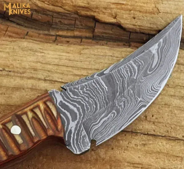MALIKA KNIVES simple Handmade Ringtail Skinner Knife: Unmatched Quality for Everyday Carry-0038