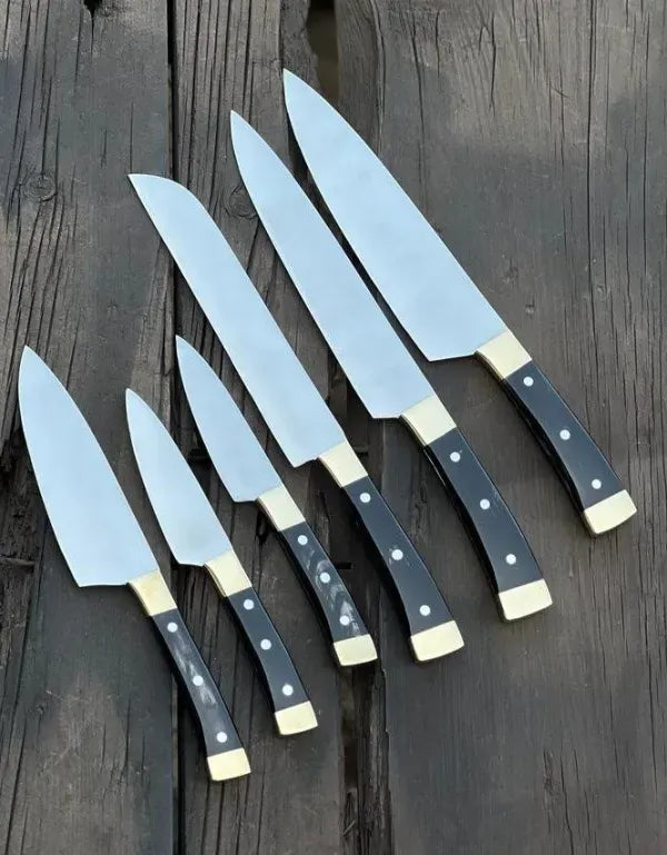 MALIKA KNIVES simple Professional Chef knife Set with Leather Case-0203