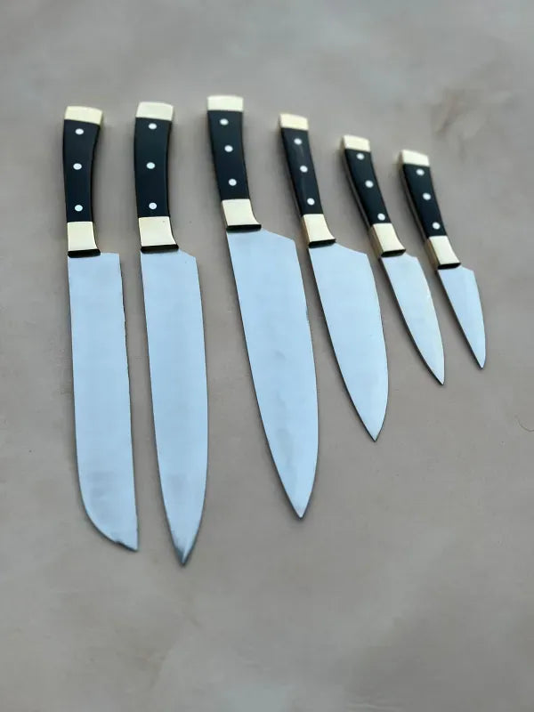 MALIKA KNIVES simple Professional Chef knife Set with Leather Case-0203