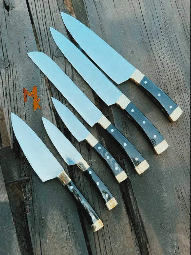 MALIKA KNIVES simple Professional Chef knife Set with Leather Case-0203