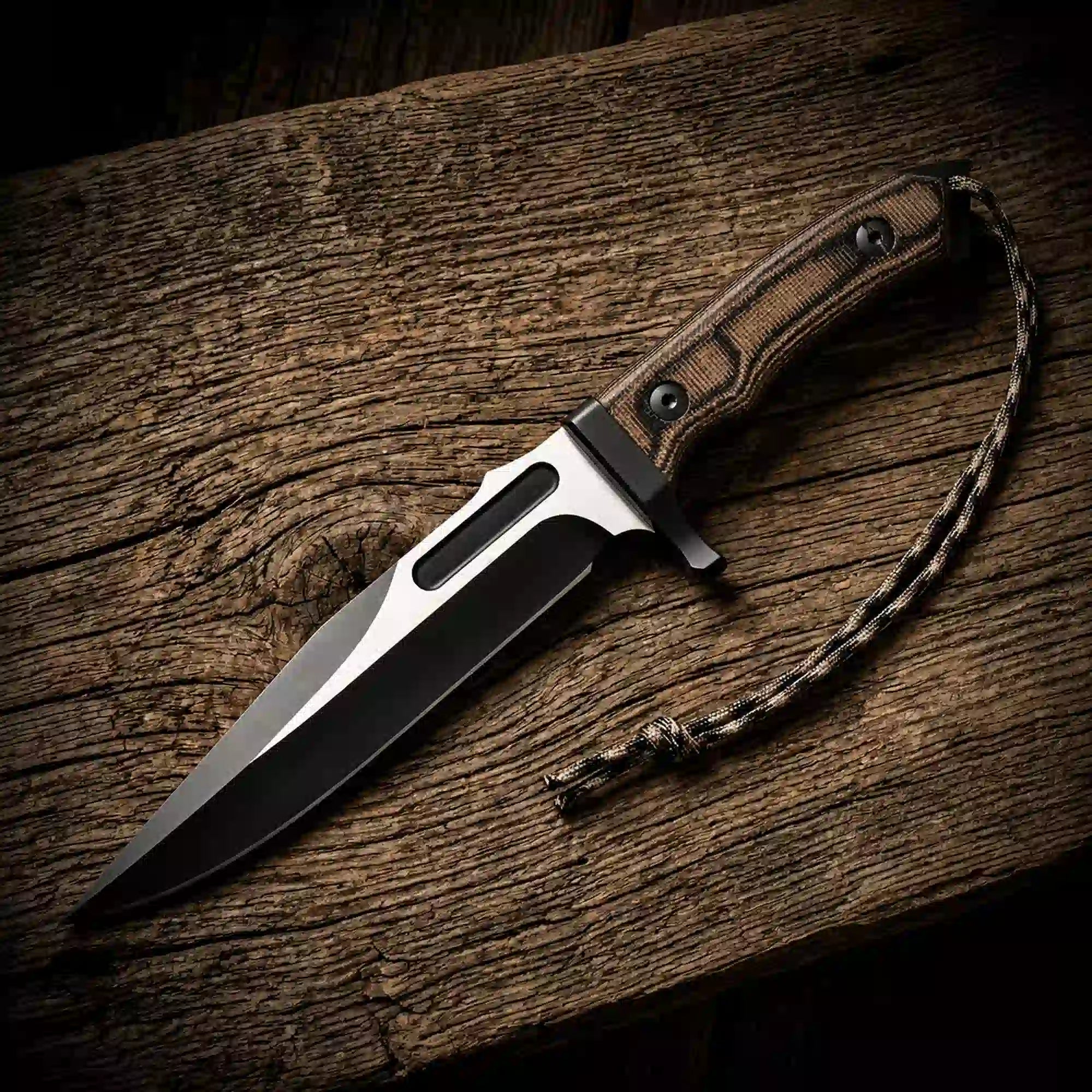 MALIKA KNIVES simple Rambo-Style Survival Bowie Knife – 14" D2 Spear Point with G10 Handle