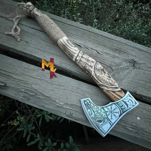 MALIKA KNIVES simple The Helm of Awe: A Mighty Viking Axe for Warriors