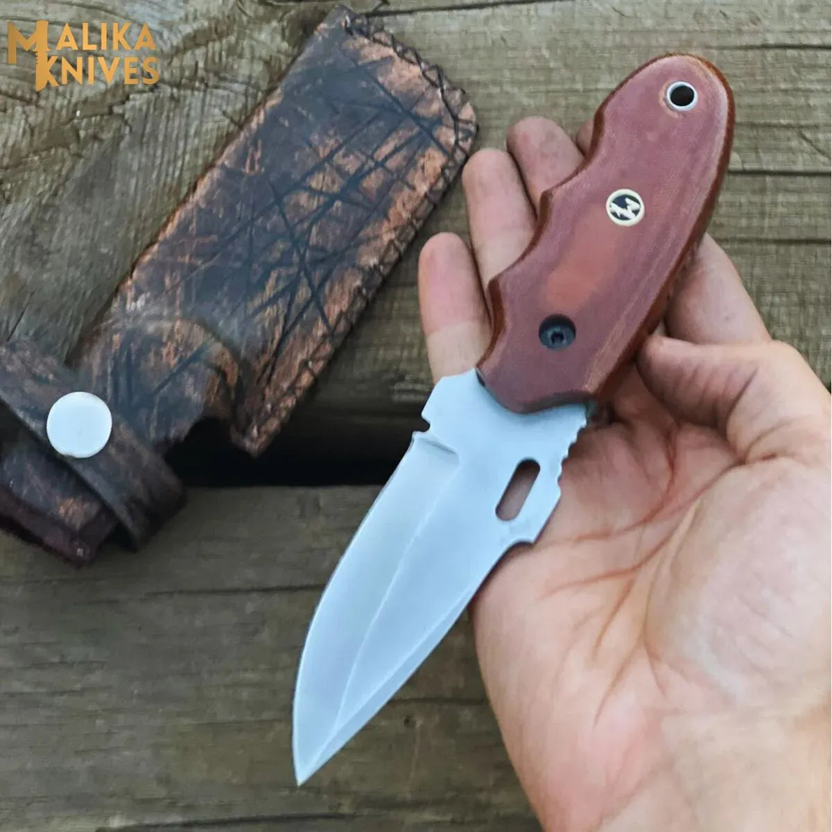MALIKA KNIVES simple The Ultimate Spear Point EDC Knife for Everyday Precision & Durability-0036