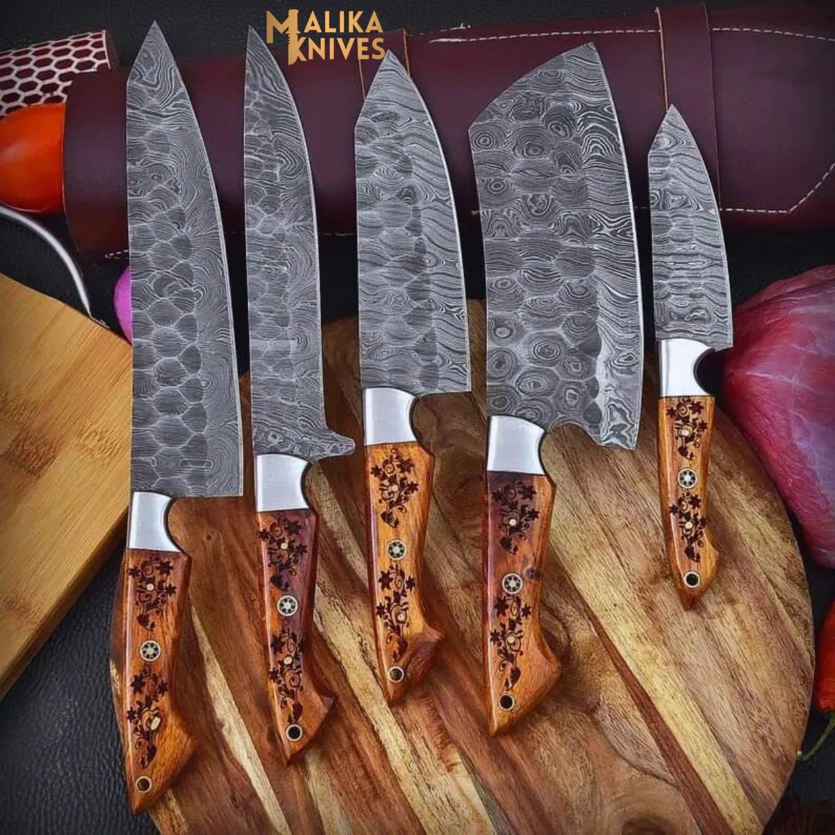 MALIKA KNIVES simple Unleash Your Inner Chef with Our Top-Notch Chef Knives Set-0207