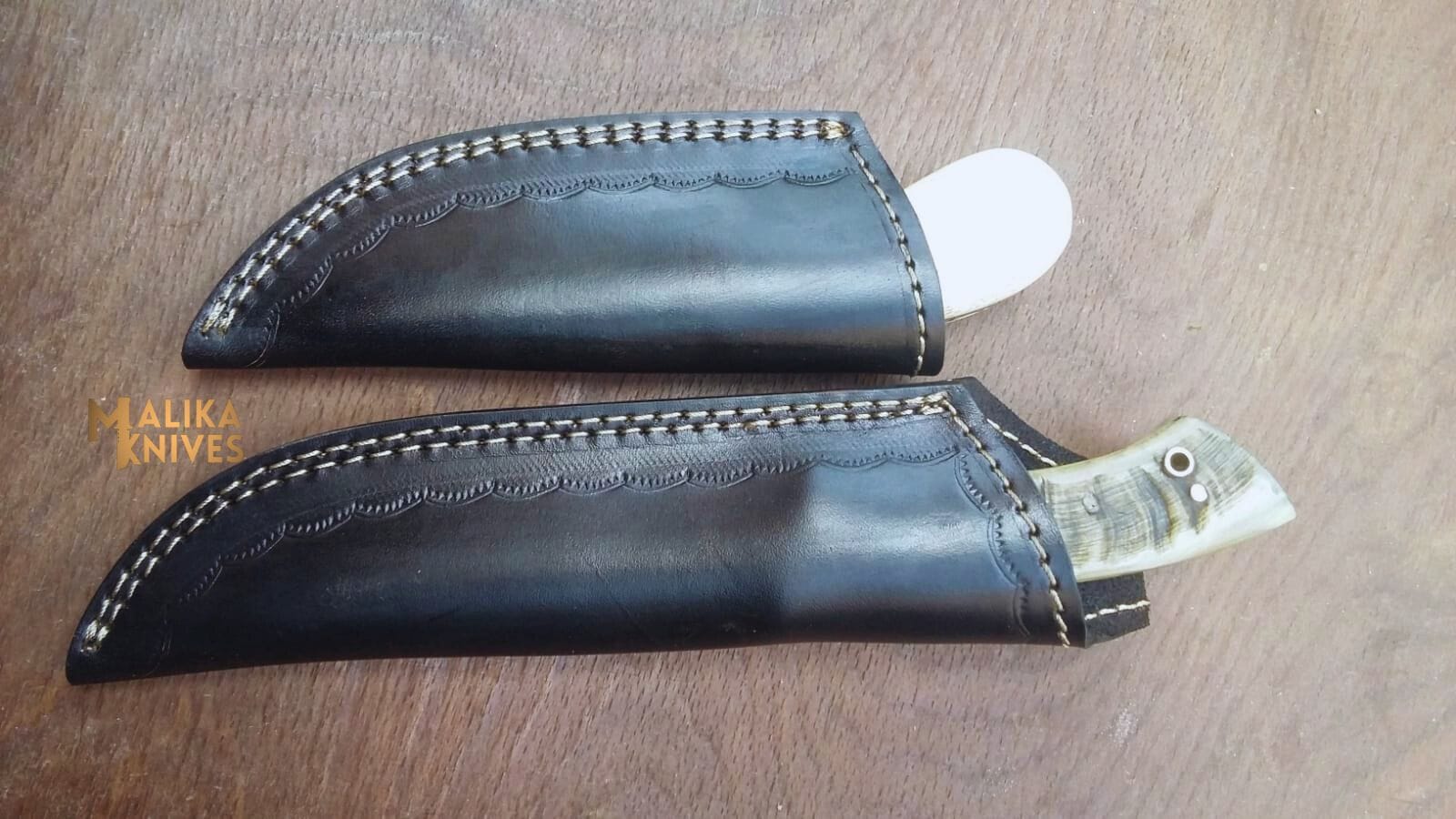 MALIKA KNIVES variable Handmade Hunting Knives Set | Camel Bone