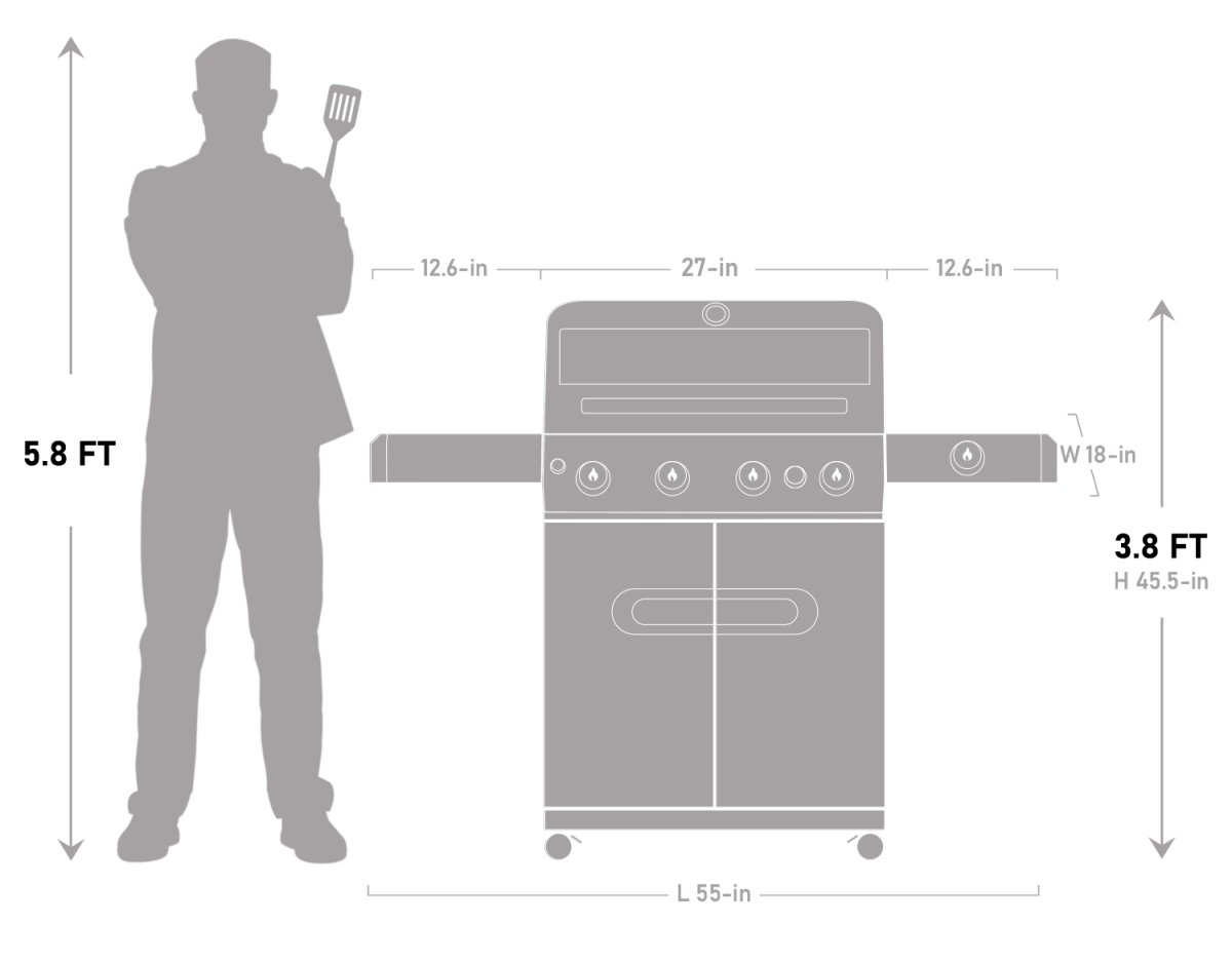 Mesa 415BZ | Stainless Propane Gas Grill