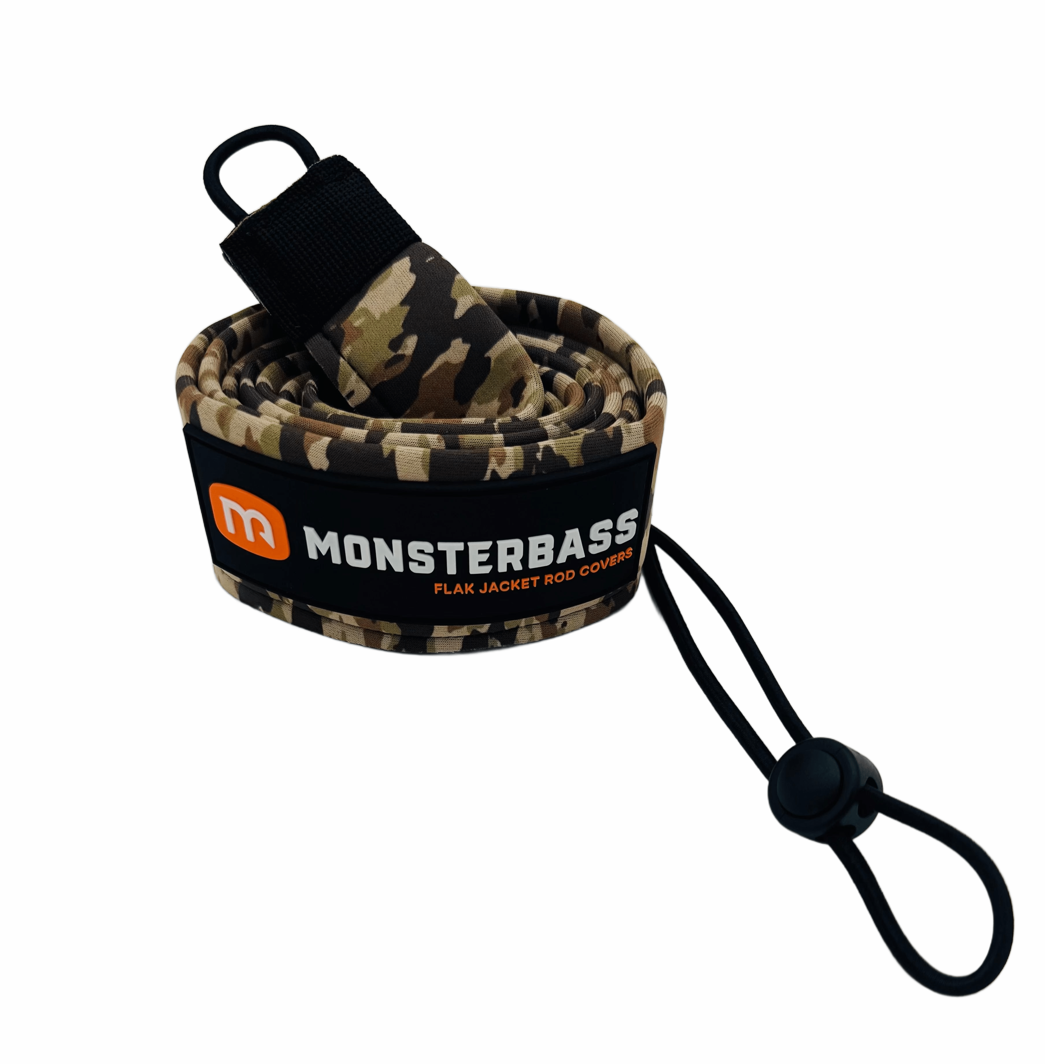 MONSTERBASS Accessories Casting / Camo Flak Jacket Rod Covers: Spinning & Casting