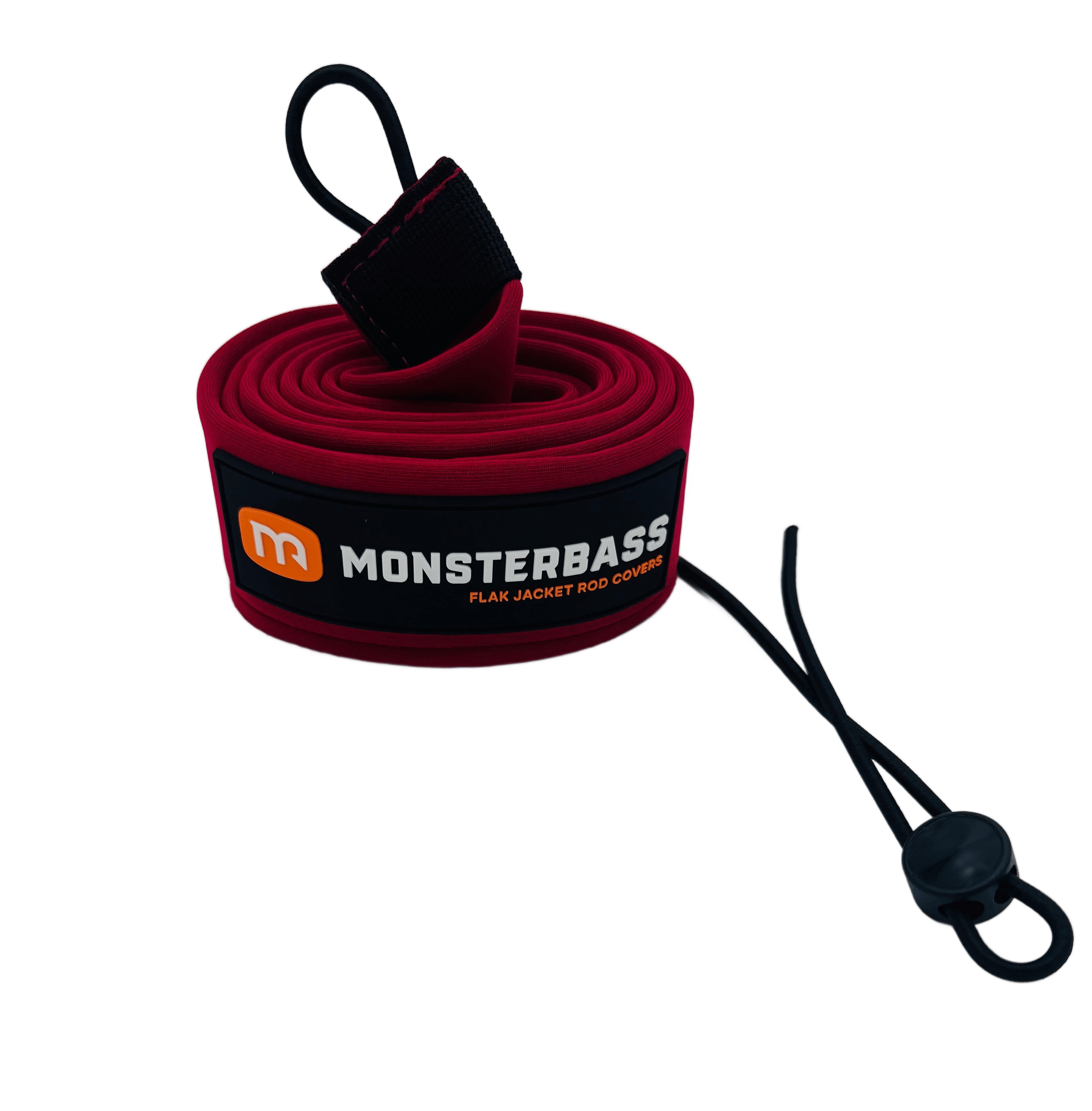 MONSTERBASS Accessories Casting / Red Flak Jacket Rod Covers: Spinning & Casting