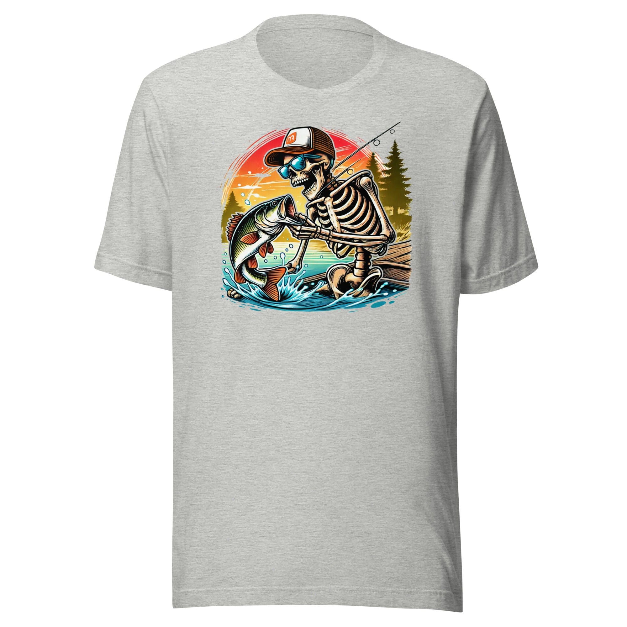 MONSTERBASS Athletic Heather / XS Fishing is Life