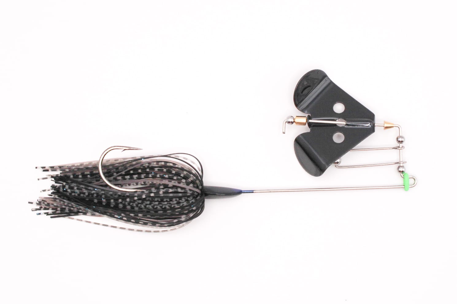 MONSTERBASS Buzzbaits Black Mamba w/ Black Blade The Buzzsaw - Tournament Series Buzzbait
