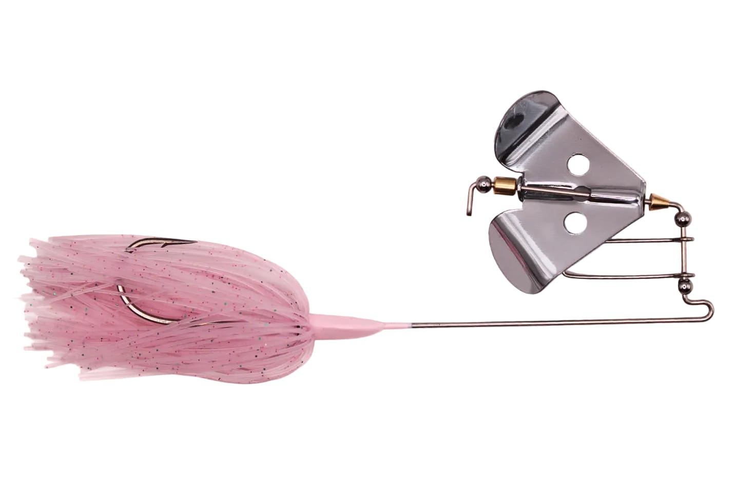 MONSTERBASS Buzzbaits Cotton Candy w/ Silver Blade The Buzzsaw - Tournament Series Buzzbait