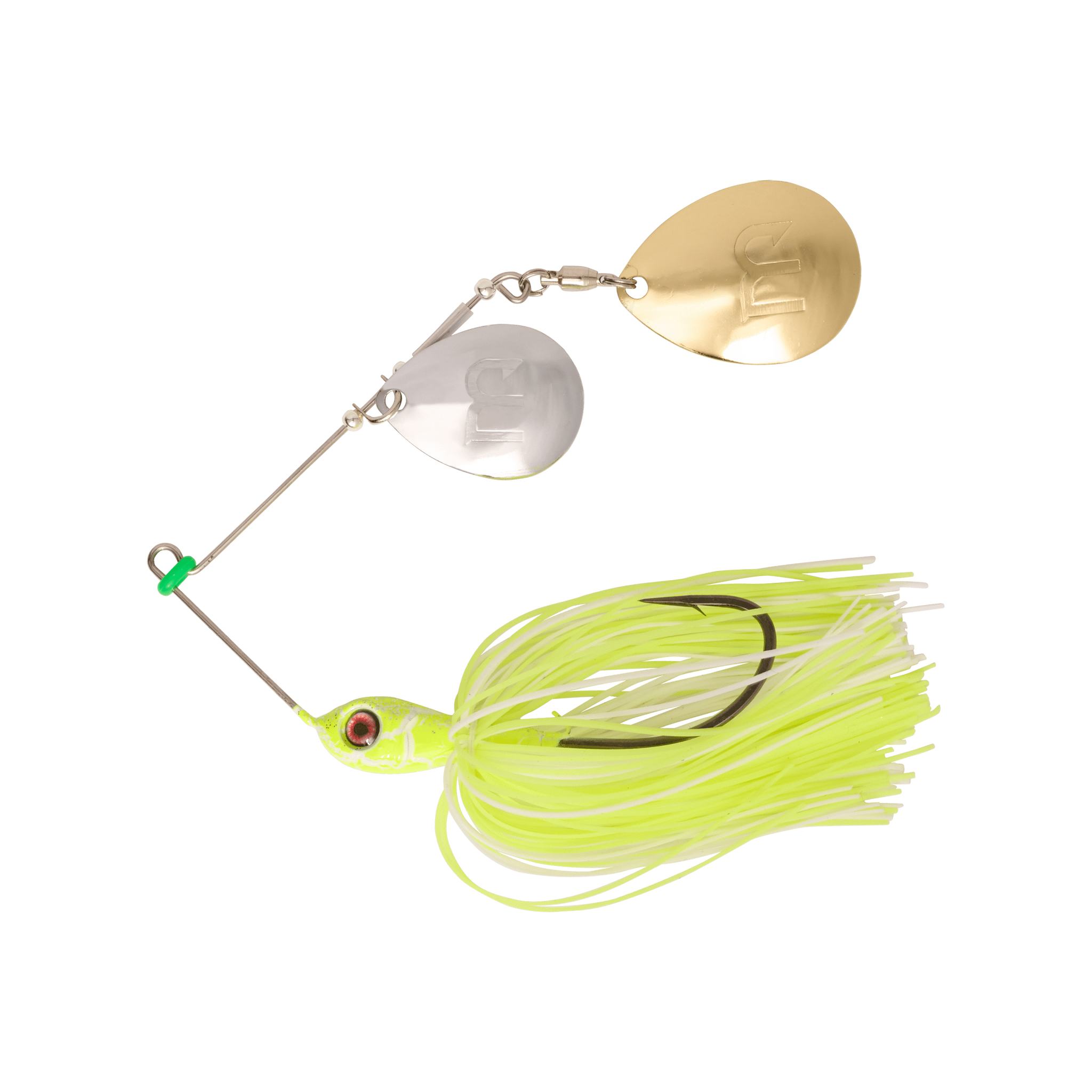 MONSTERBASS Blade Burner Colorado Spinnerbait for Bass – MONSTERBASS Chartreuse/White