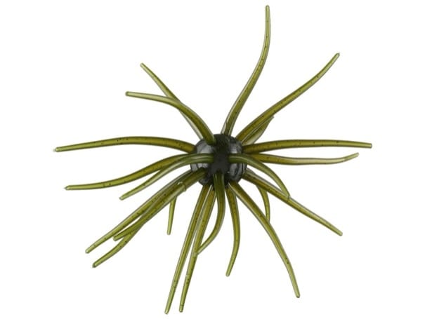 MONSTERBASS Green Pumpkin Depth Charge | 19mm Urchin-Style Finesse Soft Bait