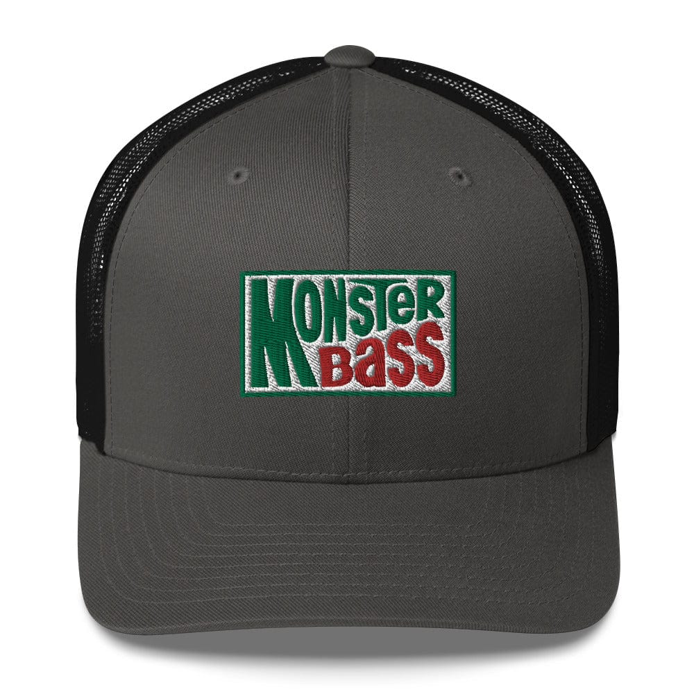 MONSTERBASS Hats Charcoal/ Black MONSTER/BASS Trucker Cap