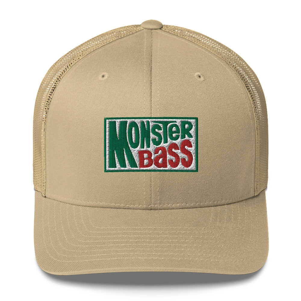 MONSTERBASS Hats Khaki MONSTER/BASS Trucker Cap