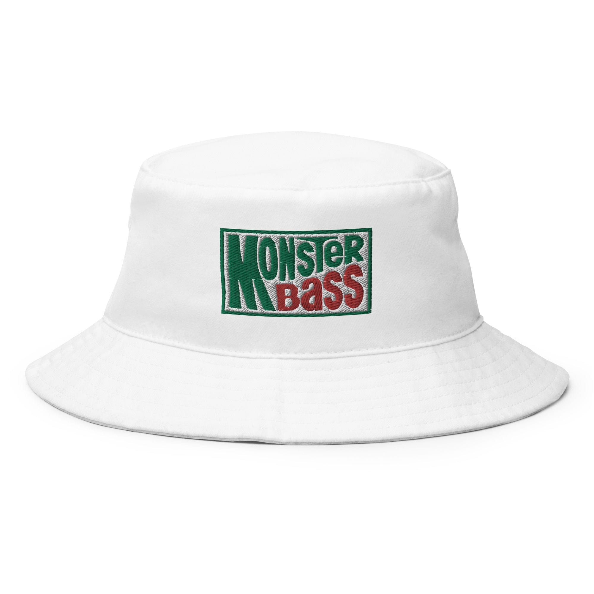 MONSTERBASS Hats White MB Bucket Hat