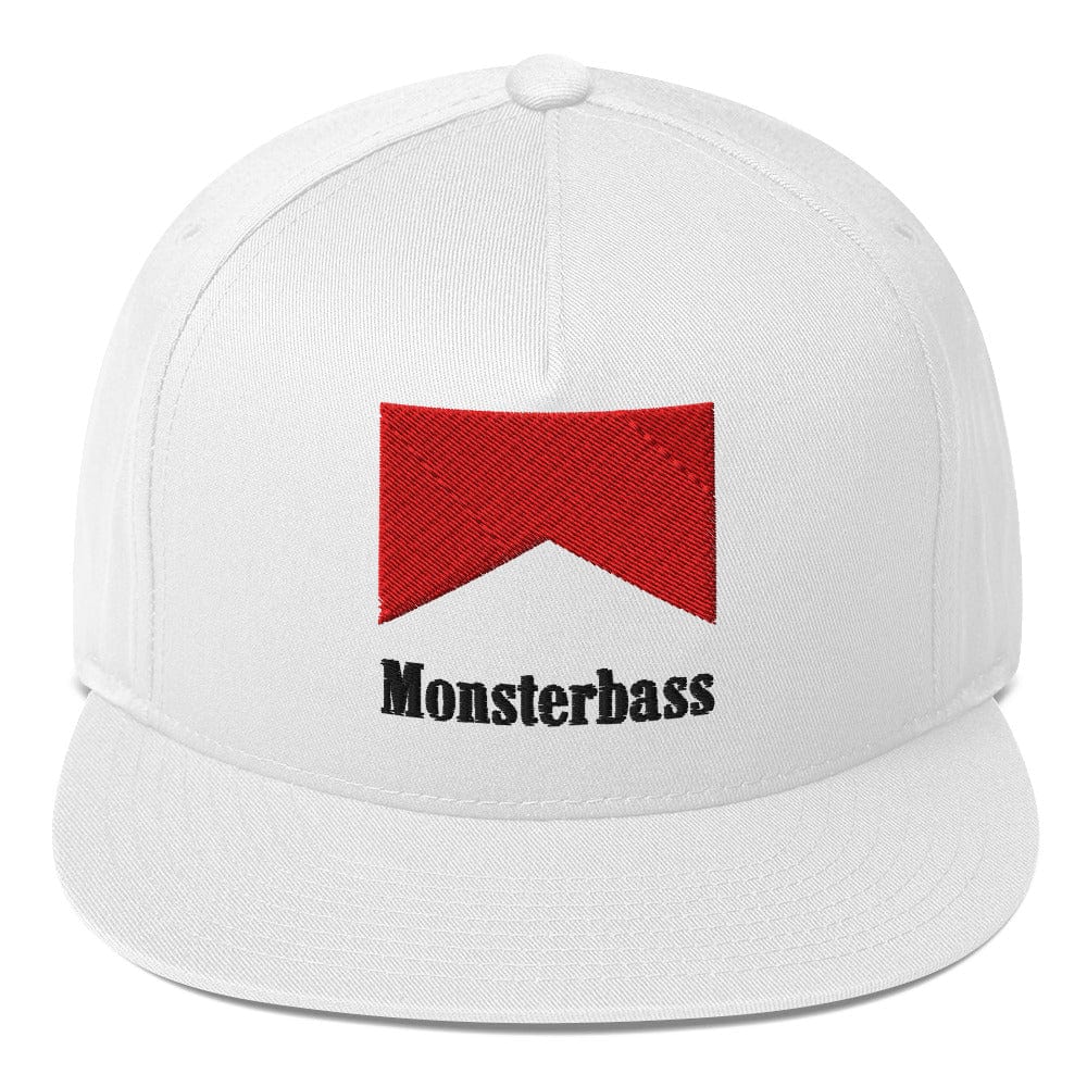 MONSTERBASS Hats White Monsterboro Flat Bill Hat