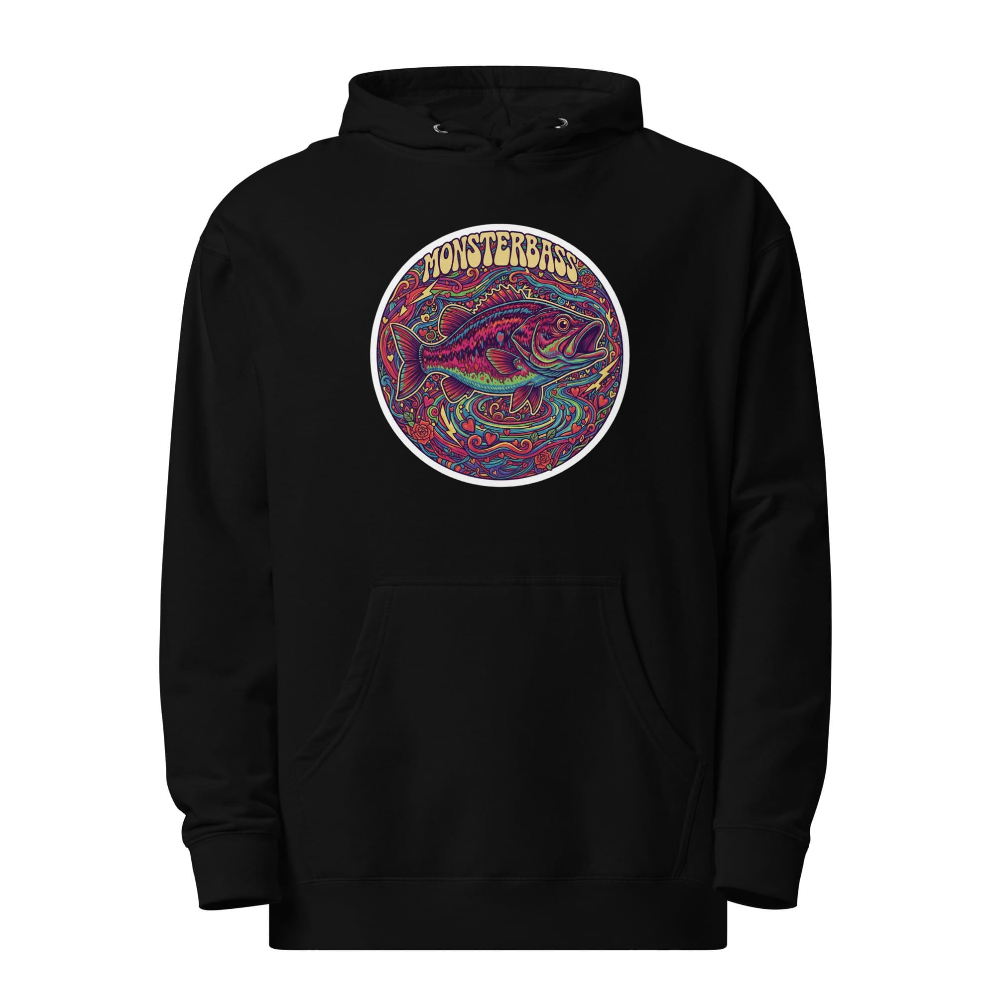 MONSTERBASS. Hoodies & Outerwear Black / S Trippin’ Bass Hoodie – Limited February 2026 Edition