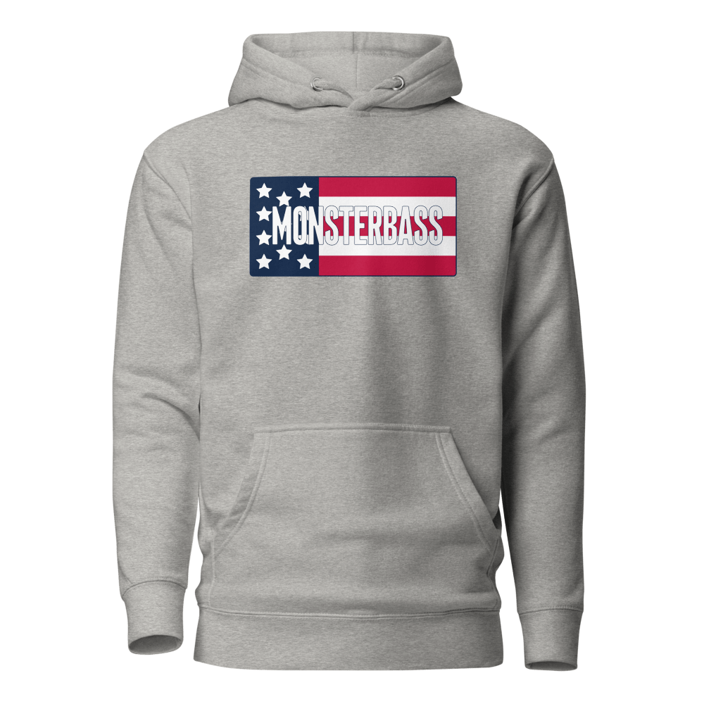 MONSTERBASS. Hoodies & Outerwear Carbon Grey / S Red, White & MONSTERBASS