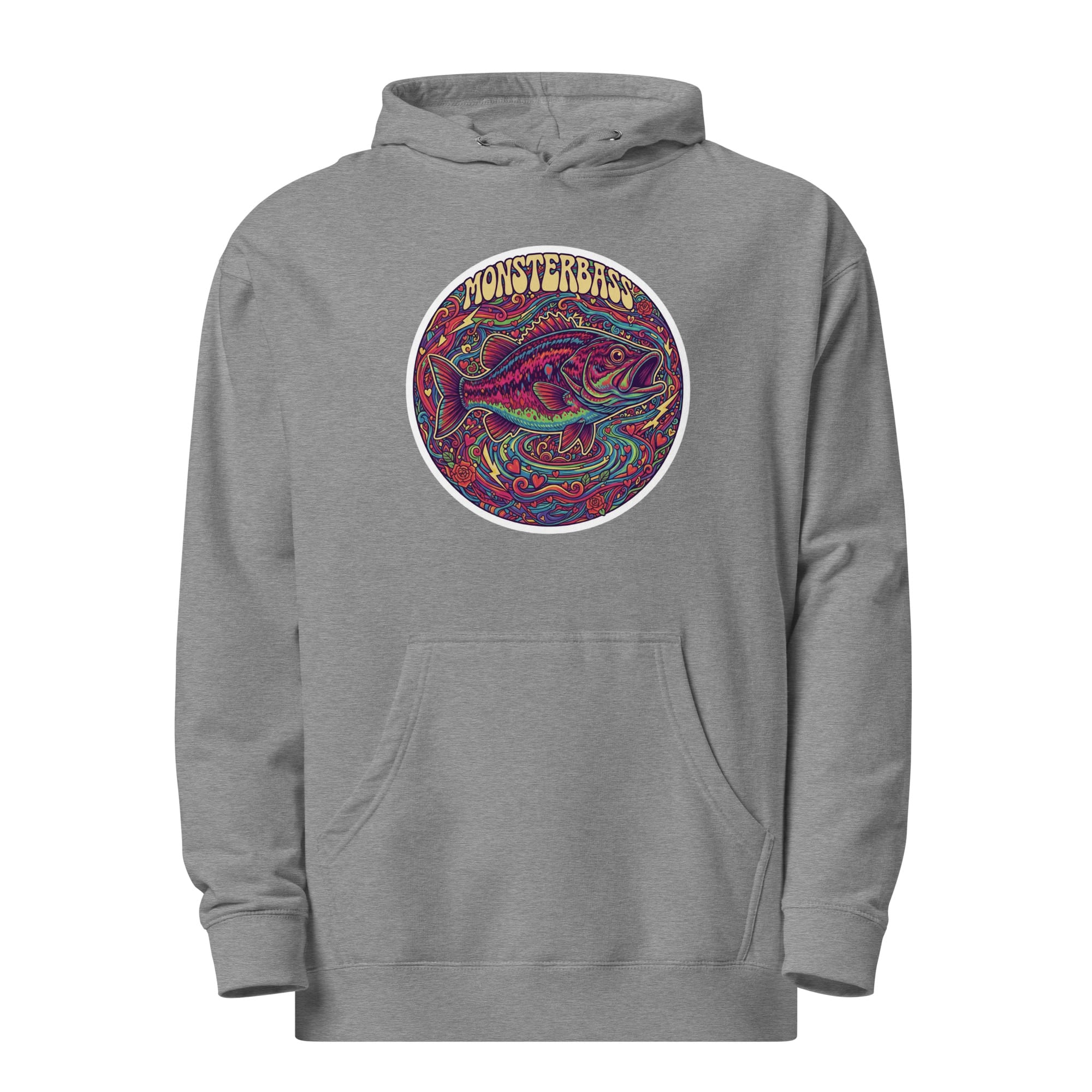 MONSTERBASS. Hoodies & Outerwear Gunmetal Heather / S Trippin’ Bass Hoodie – Limited February 2026 Edition