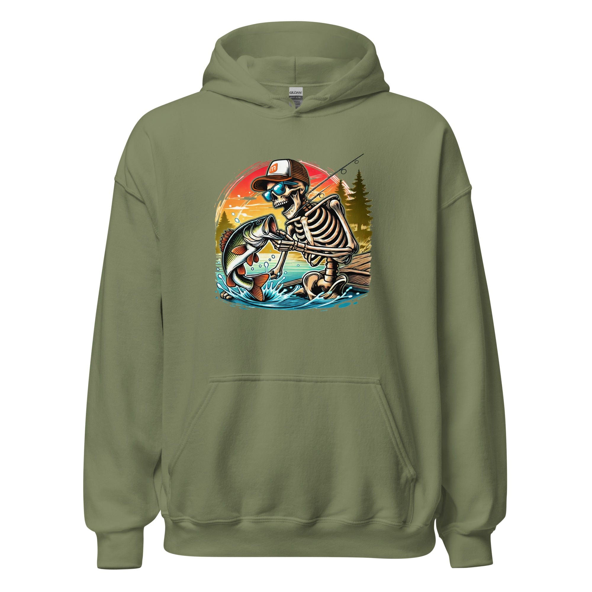 MONSTERBASS. Hoodies & Outerwear Military Green / S Fishing is Life Hoodie