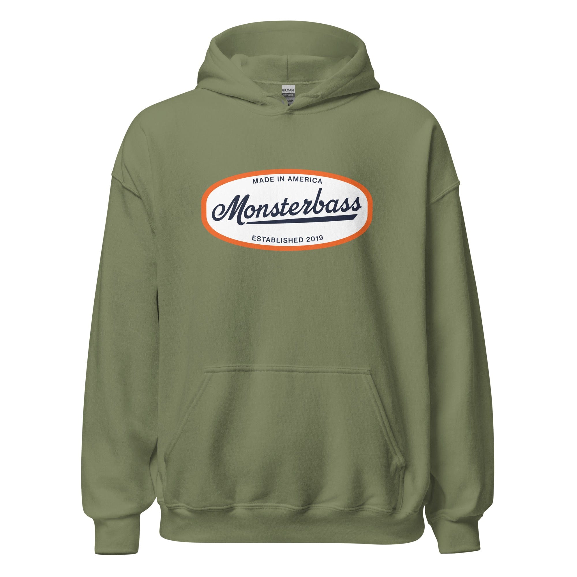 MONSTERBASS Hoodies & Outerwear Military Green / S Retro Logo Hoodie
