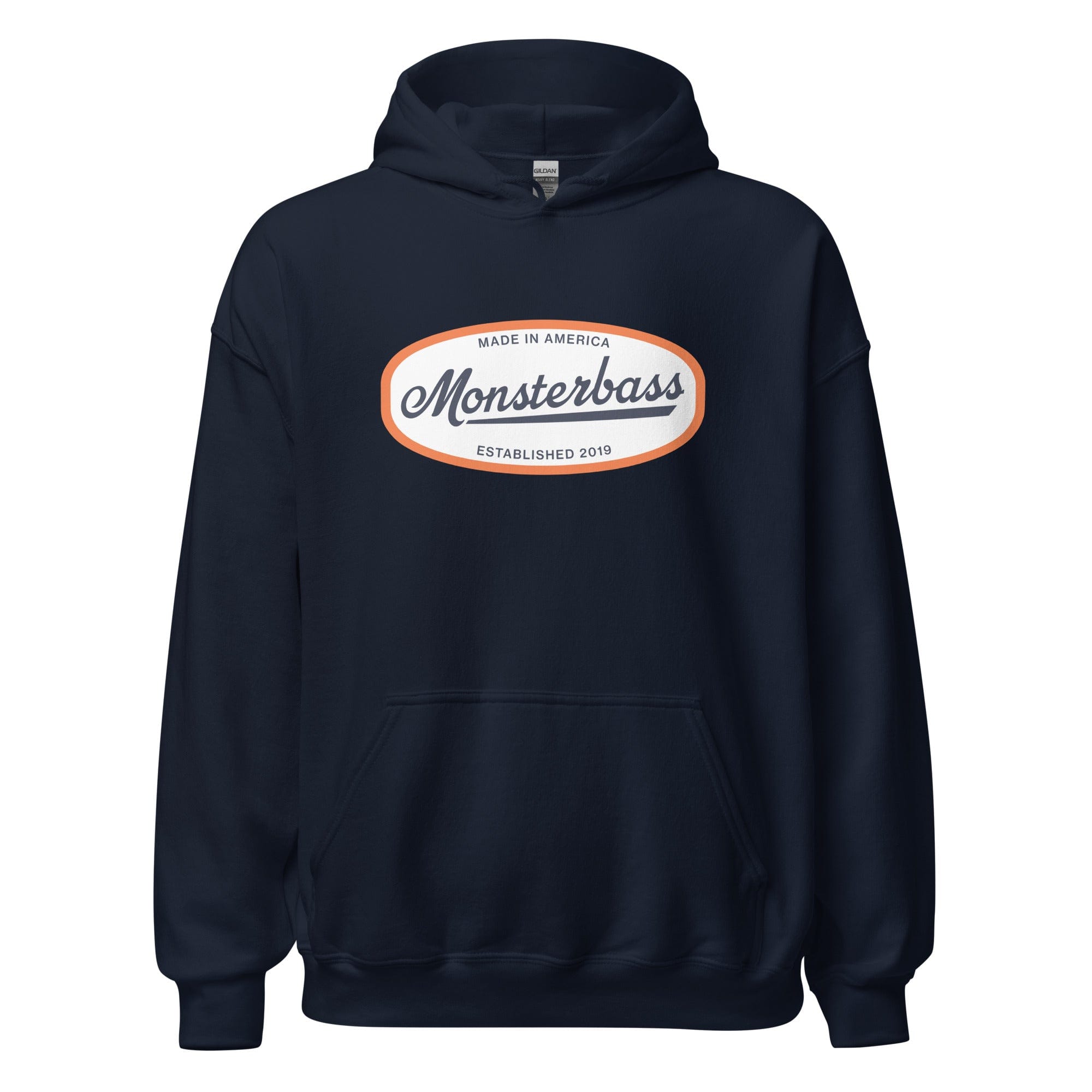 MONSTERBASS Hoodies & Outerwear Navy / S Retro Logo Hoodie