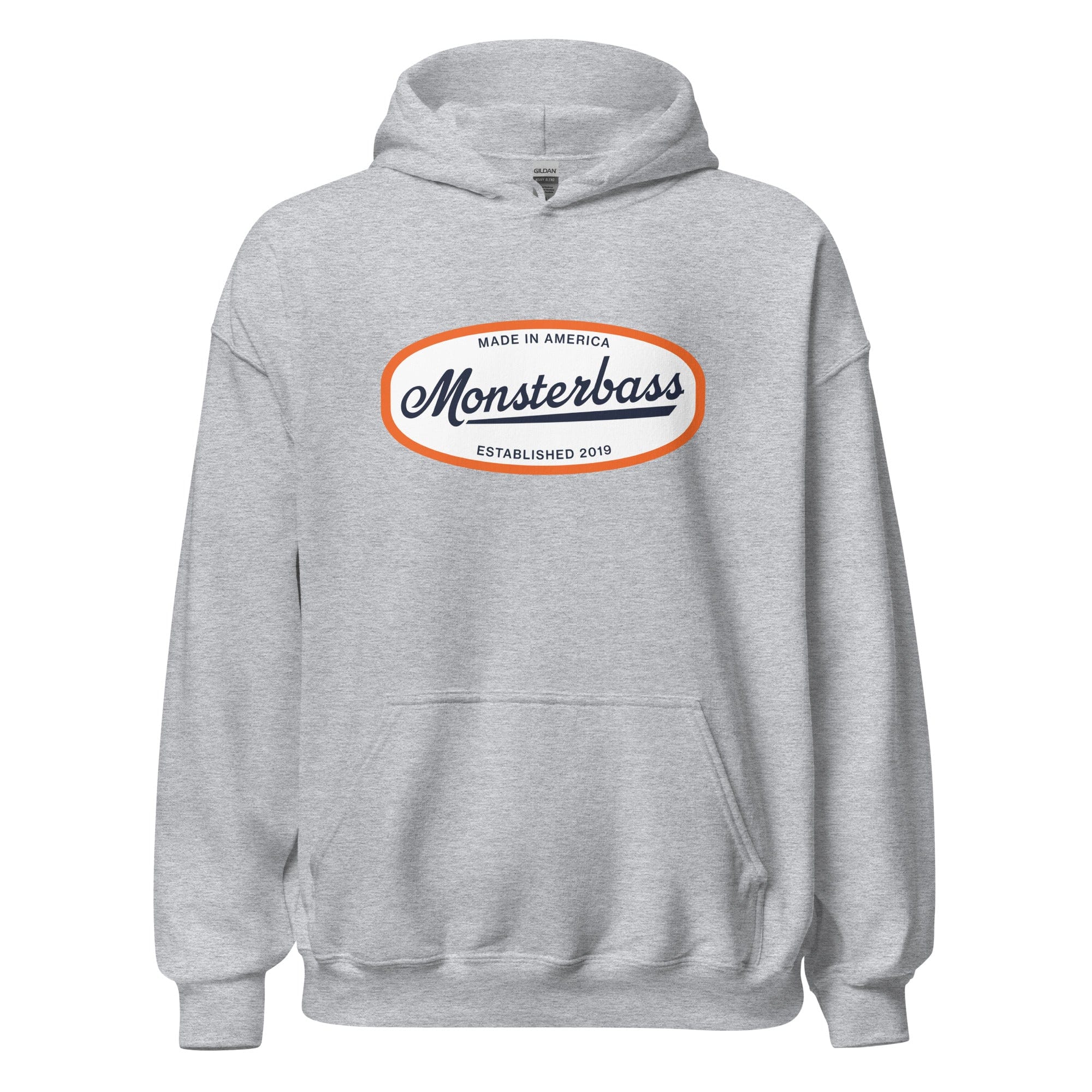 MONSTERBASS Hoodies & Outerwear Sport Grey / S Retro Logo Hoodie