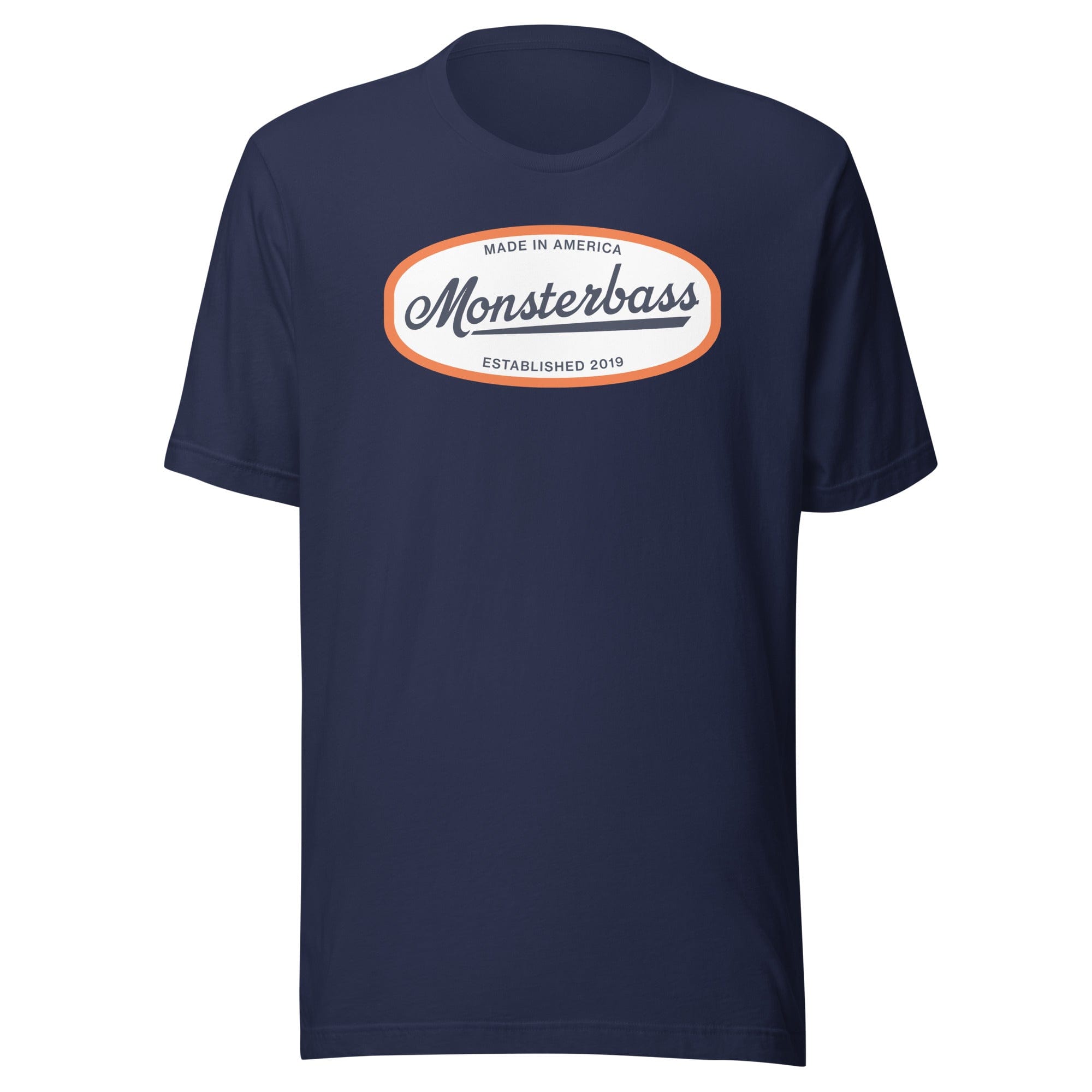 MONSTERBASS Shirts Navy / S Retro Logo Tee