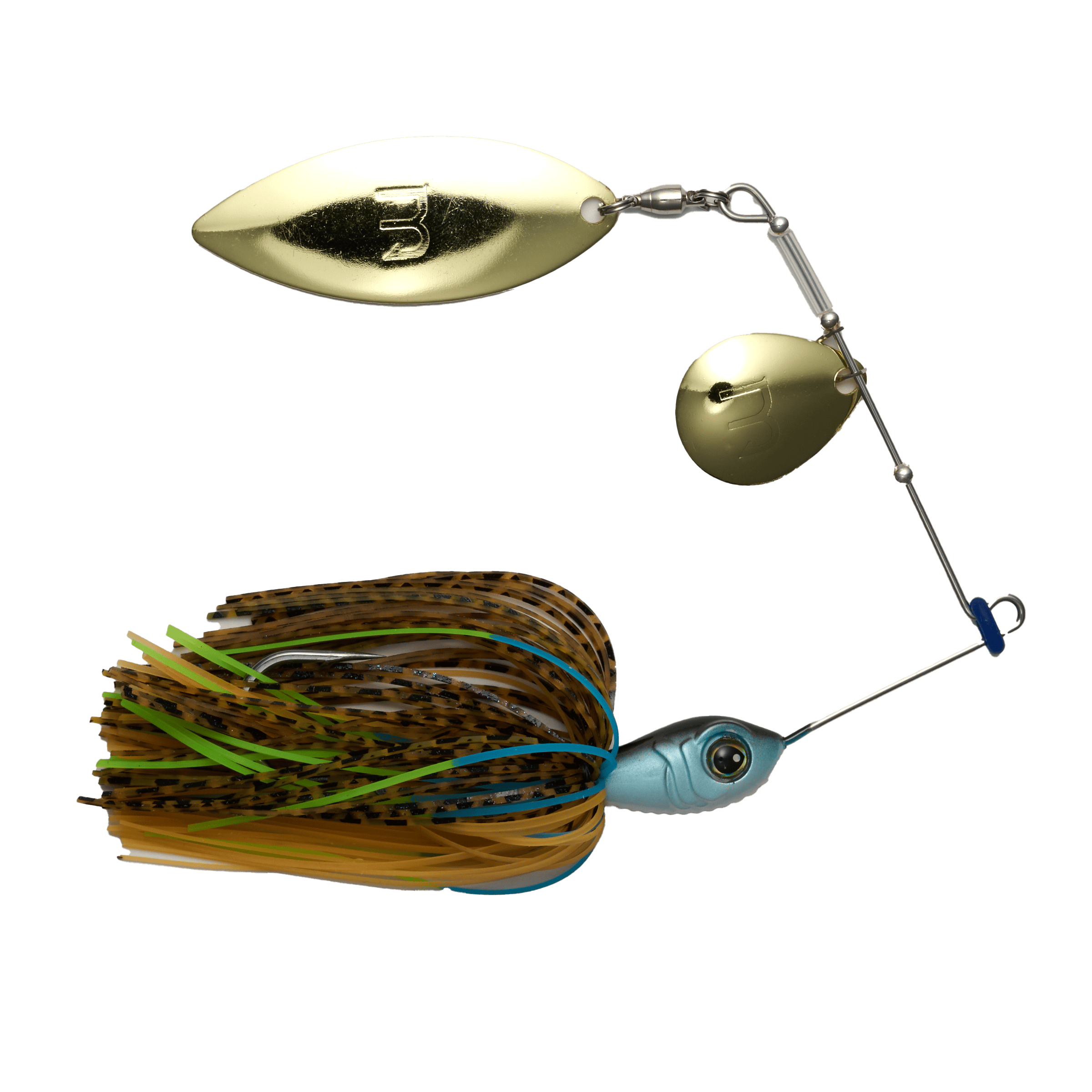 MONSTERBASS Spinnerbaits 1/2 oz / Blue Gill Blade Burner | Willow & Colorado Spinnerbait