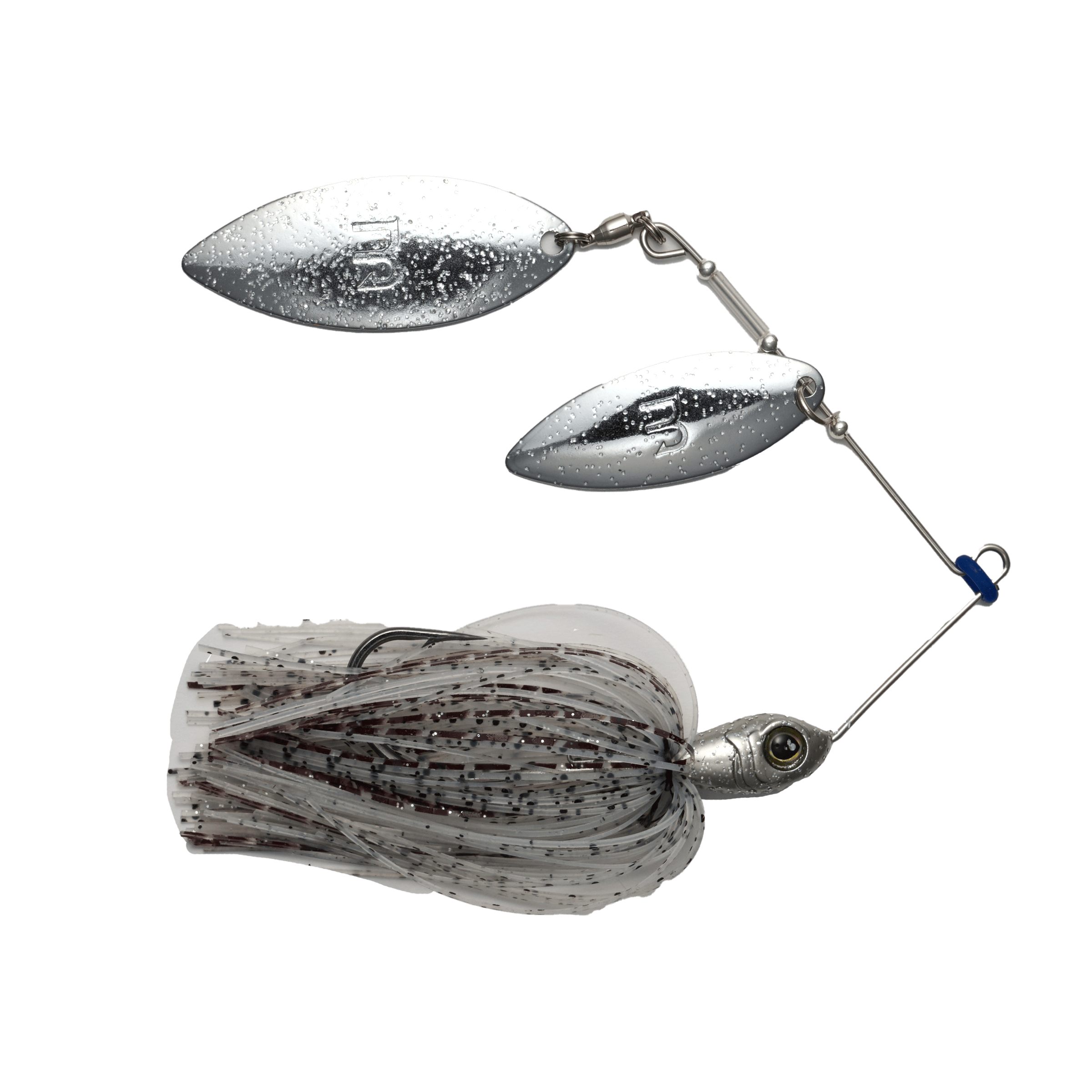 MONSTERBASS Spinnerbaits 3/8oz / Silver Shiner Blade Burner | Double Willow Spinnerbait