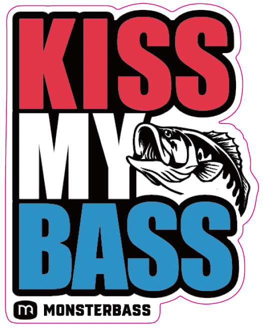 MONSTERBASS Stickers Kiss My Bass Sticker