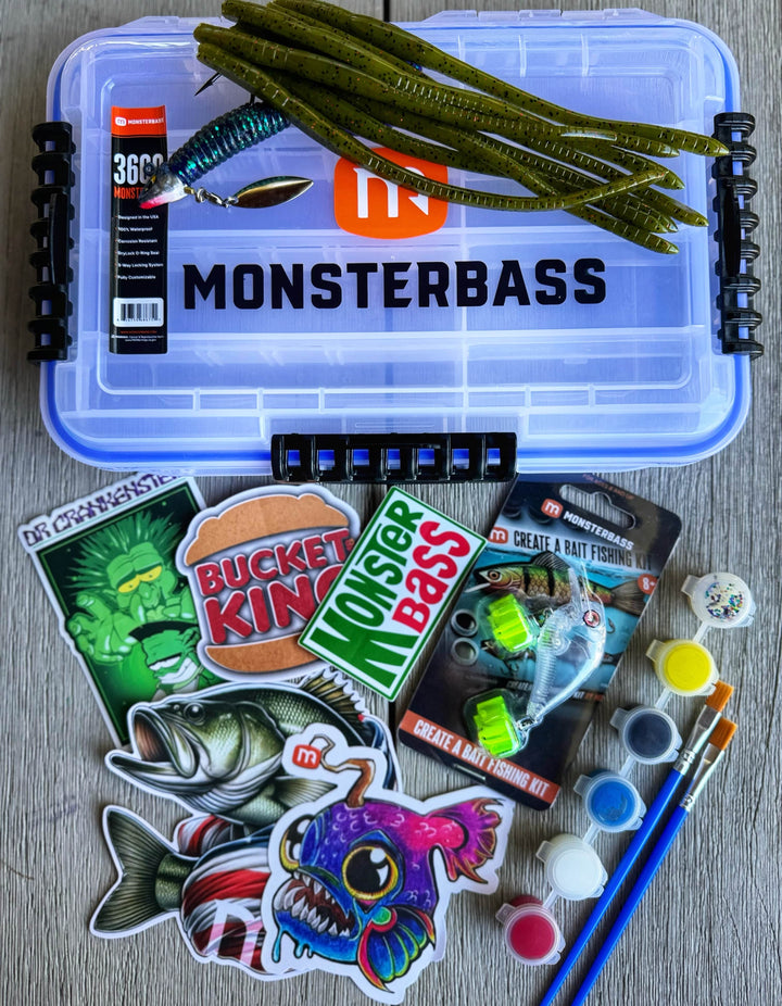 MONSTERBASS Subscription Box Create A Bait - Kid's Fishing Kit