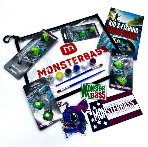 MONSTERBASS Subscription Box The Kid's Create a Bait Fishing Kit
