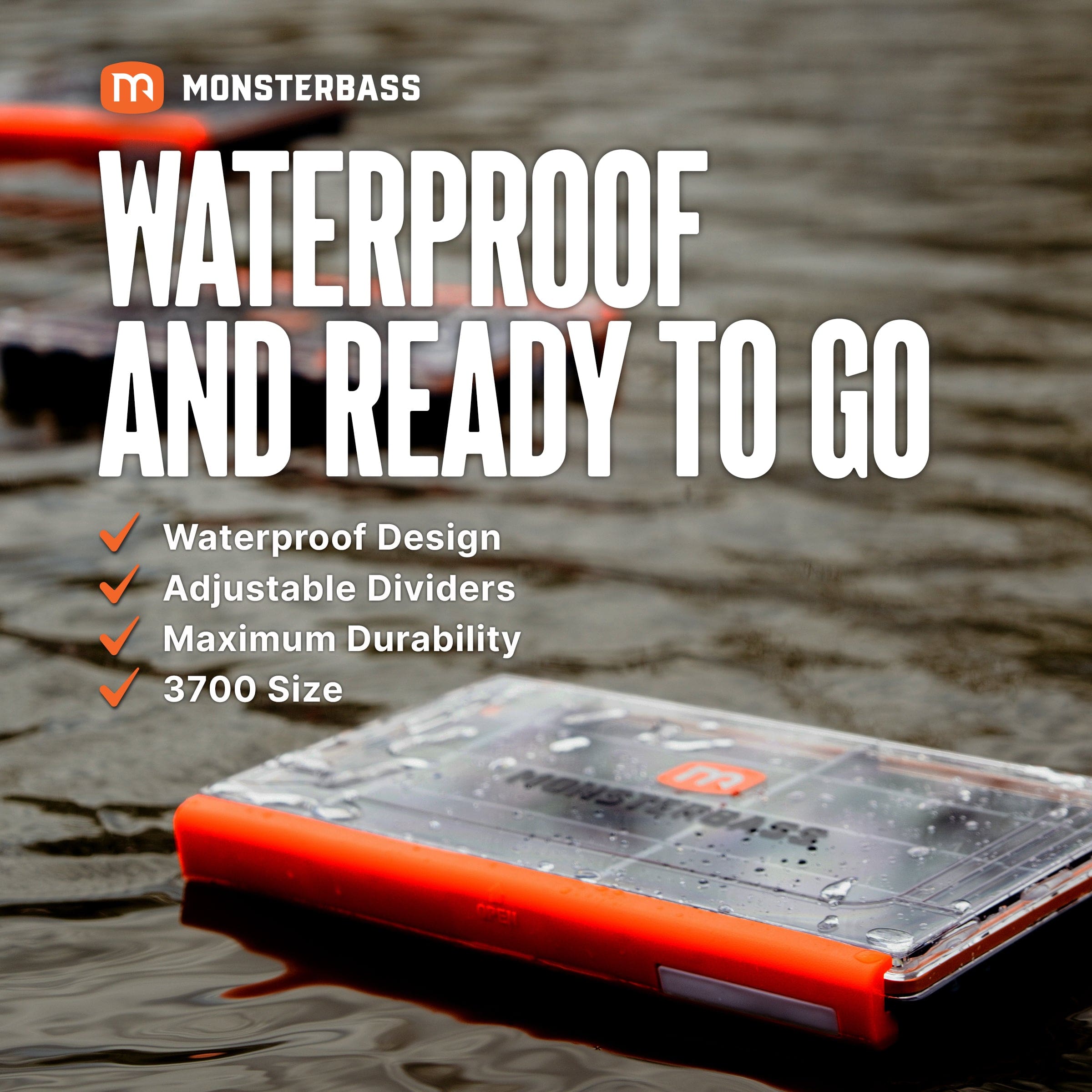 MONSTERBASS Tackle Bags & Boxes The Vault - Waterproof Tackle Storage