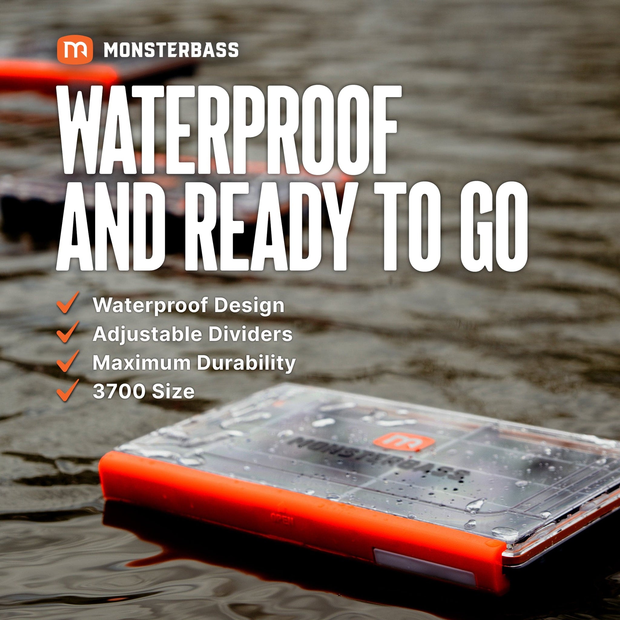 MONSTERBASS The Vault - 3600 Waterproof Tackle Box MONSTERBASS The Vault - 3600 Waterproof Tackle Box
