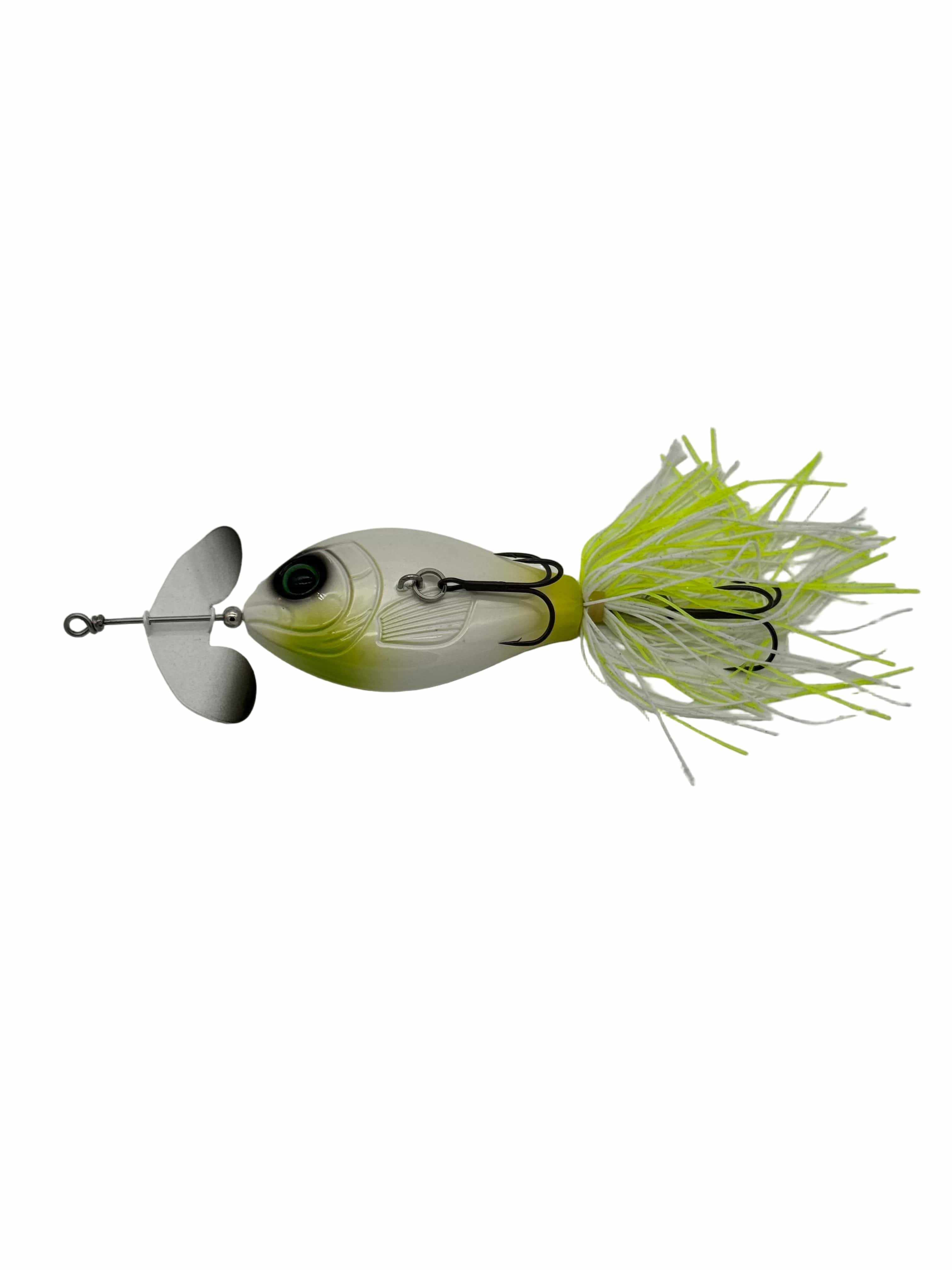 MONSTERBASS Topwater Chartreuse & White The GRASSBURNER