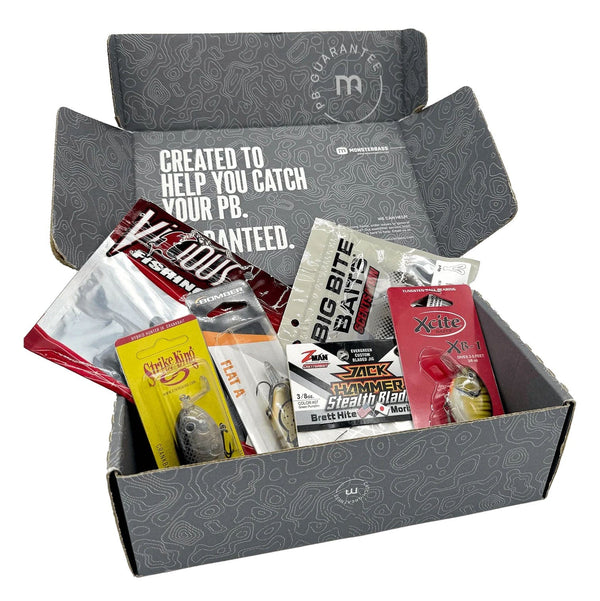 best bass fishing monthly box Pro x Plan tackle and accessories Curated specifically for bass fishing Limited edition fishing decal Includes tips Fishing Lures Best Monthly Bass