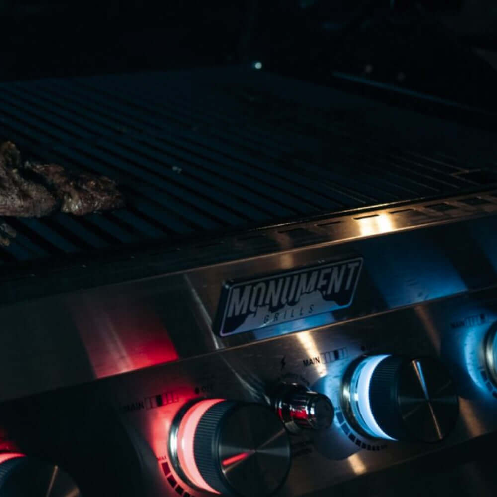 Monument Grills 6 Burner Grill Denali 605 | Stainless Smart Tech Natural/Propane Gas Grill