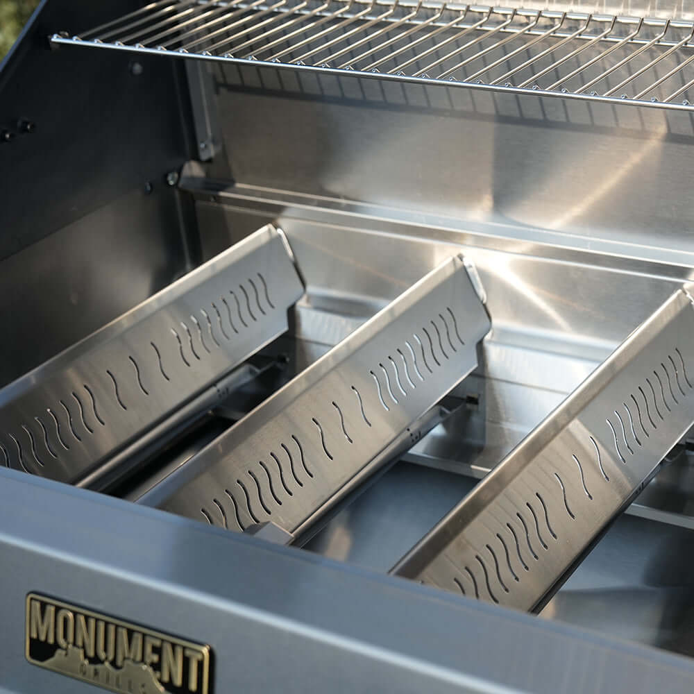 Monument Grills 6 Burner Grill Eminence 405 | Chic Clearview® Smart Stainless Gas Grill