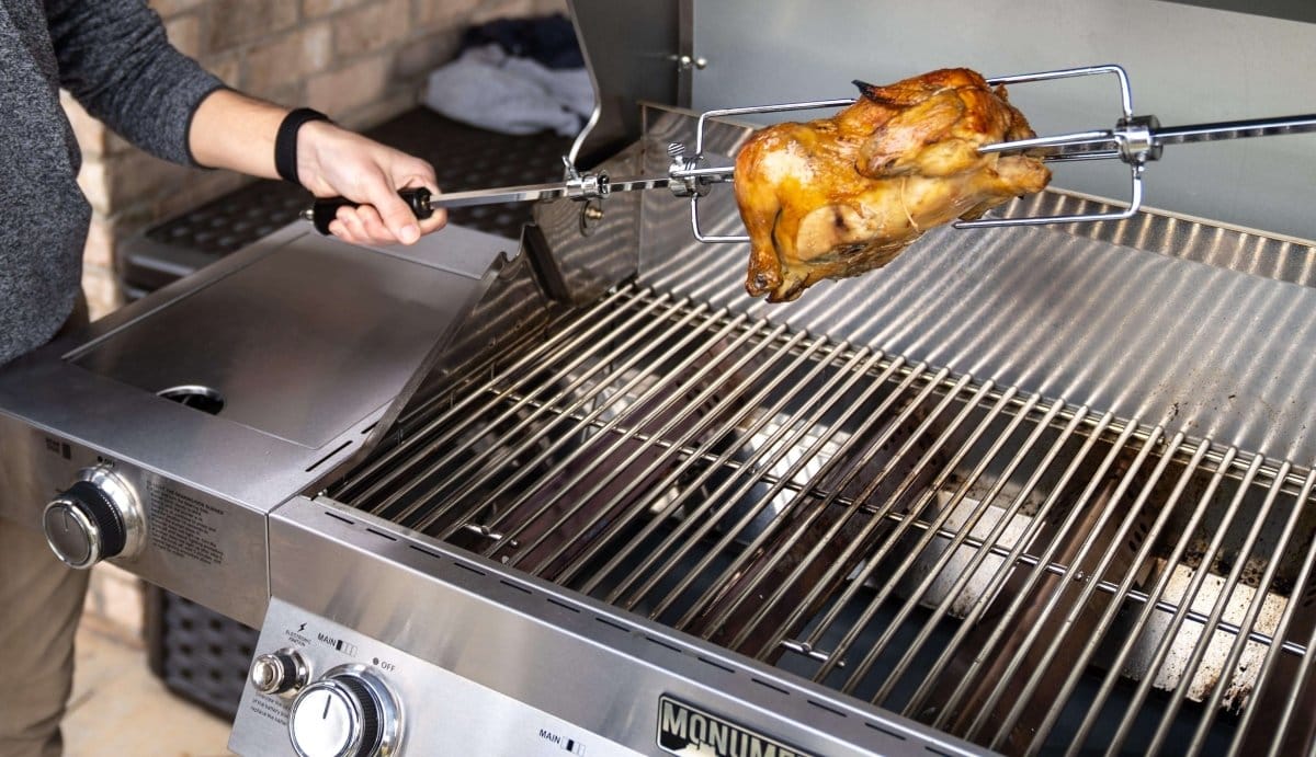 Monument Grills Accessories 96222 | 6 Burner Monument Rotisserie Kit 96222 | Rotisserie Kit